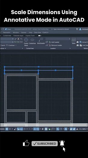 How to Scale Dimensions Using Annotative Mode in AutoCAD | AutoCAD Beginner Tutorial
