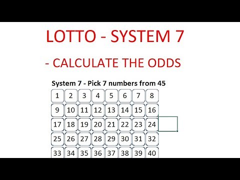 How to Calculate the Odds of Winning Lotto with System 7 - Step by Step Instructions - Tutorial