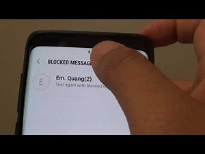 Samsung Galaxy S9 / S9+: How to View Blocked Text Messages