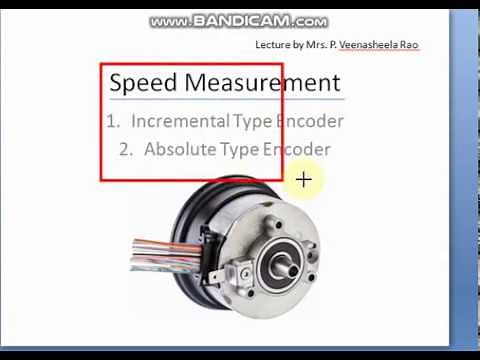 Speed measurement through Incremental type Encoder