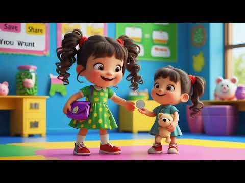 💰 Save, Spend, Share Song | Fun Money Rhyme for Kids | Learn About Money