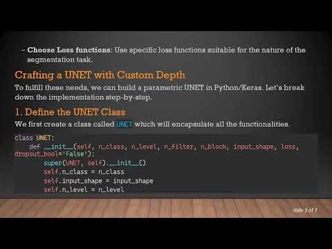 Creating a Customizable UNET Function in Python/Keras for Semantic Segmentation