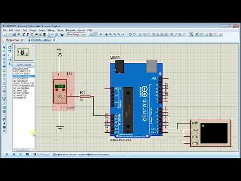 LM35 Temperature Sensor Simulation Proteus