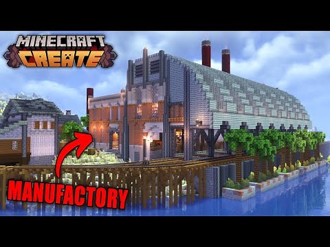 I Built A HUGE MANUFACTORY In Minecraft Create Mod