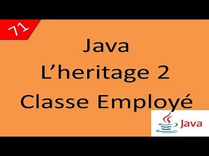 Java Cours درس جافا 71 L'Héritage 2 Classe Employé