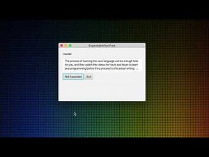 JavaFX Expandable TextArea