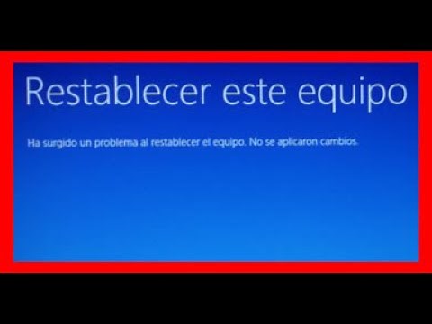 ¡ERROR¡ 💥al RESTABLECER WINDOWS no ha realizado cambios ▶ 【SOLUCION ✅】 😀 Parte 1/3