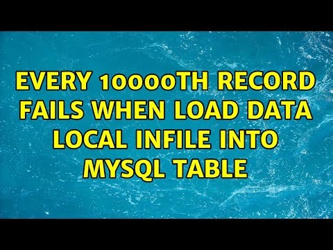 Every 10000th record fails when LOAD DATA LOCAL INFILE into MySQL table