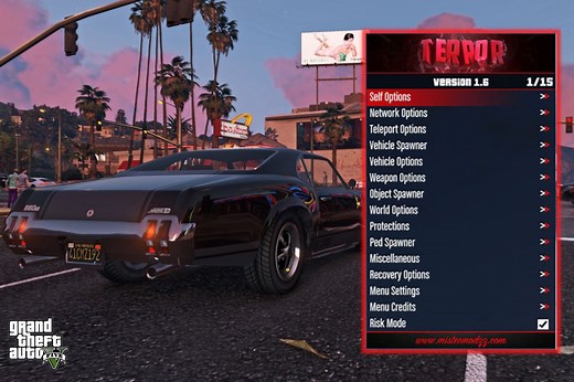 Terror mod menu for GTA 5: How to download on PC, features, and more