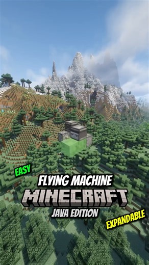 How To Make Flying Machine Minecraft #minecraft #redstone