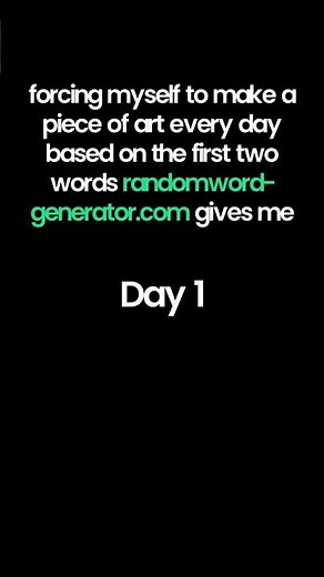 Random Word Generator: Day 1