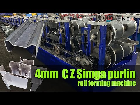 【Purlin】Linbay- Purlin Roll Forming Machine, sigma purlin, C purlin, Z purlin, steel frame