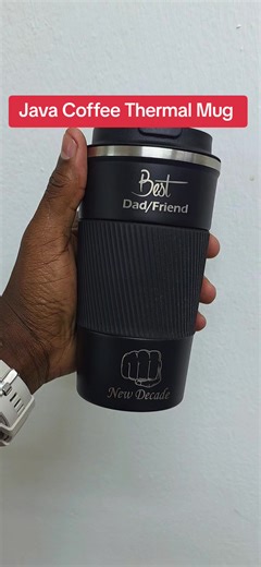 Java Coffee Thermal Mug with Free Custom Engraving