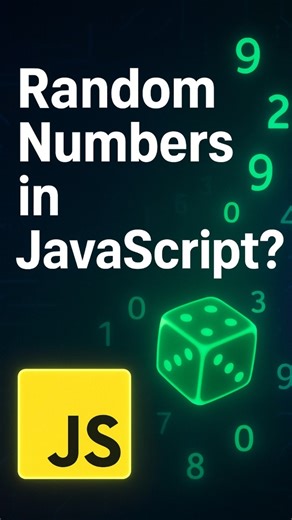 JavaScript random() & floor() in 60 Seconds! #coding #shorts