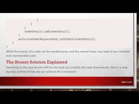 Converting Enhanced For-Each Loop to Streams in Java 8