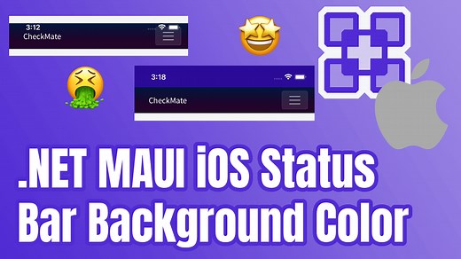 Change .NET MAUI iOS Status Bar Color (Background)