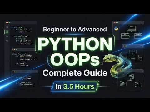 OOPs in Python Full Course | Classes, Objects, Inheritance & Polymorphism Explained