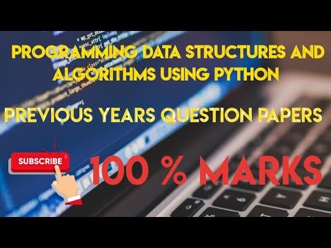 Programming Data Structures And Algorithms Using Python | Previous Years Question Paper 100% Marks |