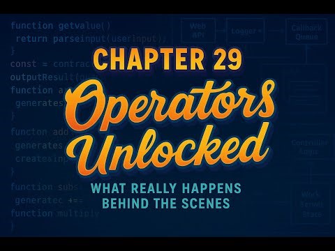 The Complete JavaScript in Malayalam - Chapter 29 - Operators Unlocked