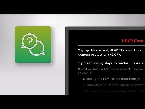 What to do if you see an HDCP error screen on your Roku device