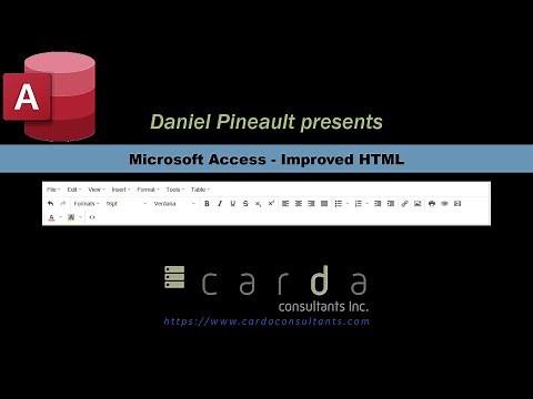 Microsoft Access - Improved HTML