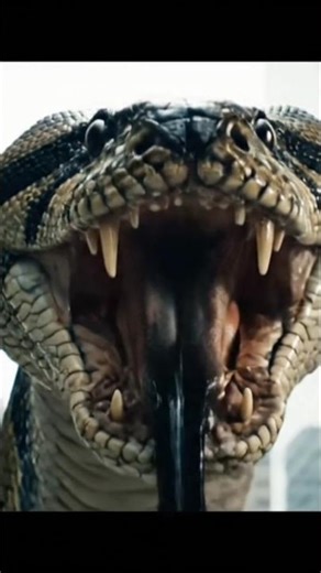 Ce python nous laisse le humain tranquille quand ils s'abonne 😂😂(blague) #shorts #python #serpent