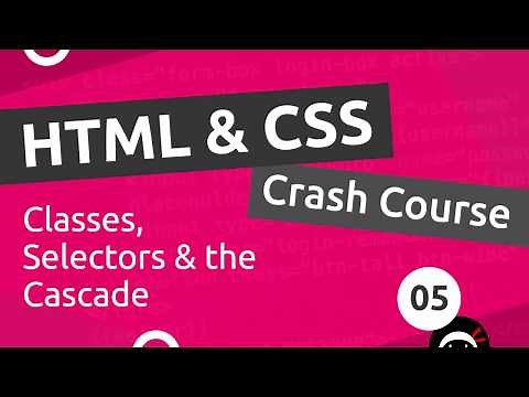 HTML & CSS Crash Course Tutorial #5 - CSS Classes & Selectors
