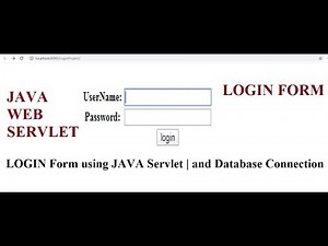 How to Create Login Form using JAVA web Servlet with MY SQL Database connection