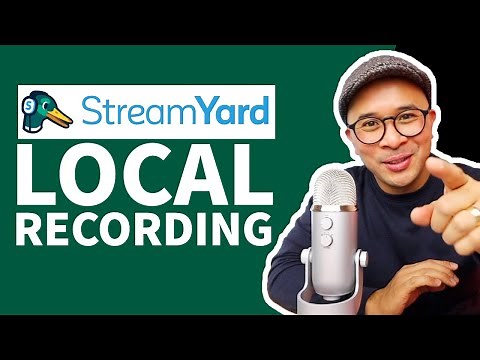 @StreamYard Tutorial: LOCAL RECORDING FEATURE (separate audio + video files)