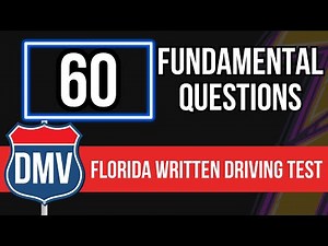 Florida DMV Written Driving Test 2026 (60 Fundamental Questions)