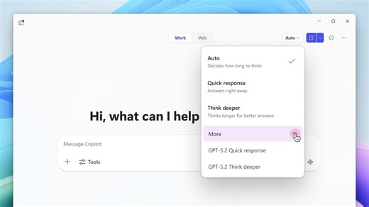 Available today: GPT-5.2 in Microsoft 365 Copilot