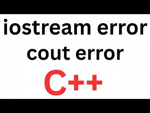 C++ does not support iostream header file in C++ | Error Solved cout was not declared in the scope