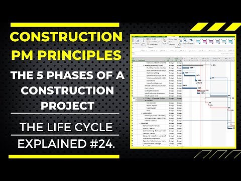 The 5 Phases of a Construction Project, PM Principles and Tips #24
