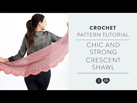 How to CROCHET a Shawl with Scalloped Edging | Tutorial by Marly Bird