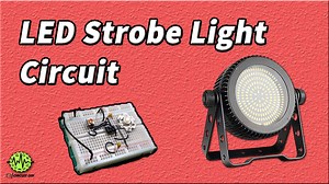 LED Strobe Light Circuit Using 555 Timer