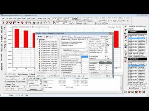 Heating and Cooling Loads in Autodesk Ecotect