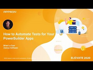How to Automate Tests for your PowerBuilder Apps