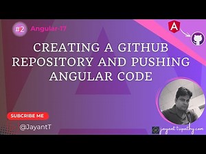 Creating a GitHub Repository and Pushing Angular Code #angular #github