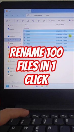 How to Rename Multiple Files at Once in Windows (Automatic Sequence Trick!)