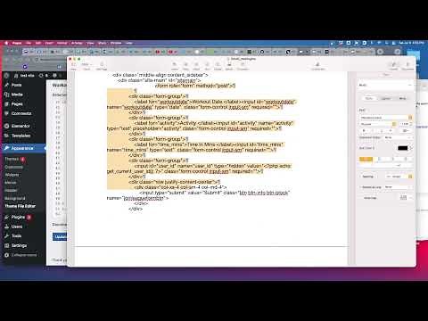 Create WordPress forms to save data into your own database tables without the use of Plugins