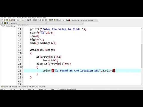 C Program to implement Binary Search || Coding Guide for Beginners|| #programming