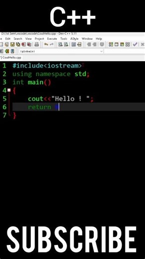 CPP First Program | CPP Begginger