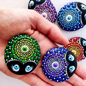 Beginner-Friendly Ladybug Mandala Rock Painting Tutorial