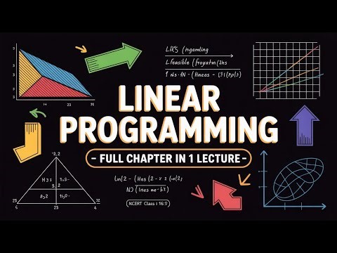 Linear Programming One Shot | Class 12 Board Exam 2026 | NCERT Complete Chapter