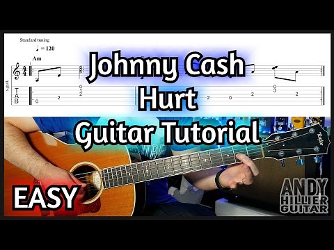 Johnny Cash - Hurt Guitar Tutorial Lesson (EASY)