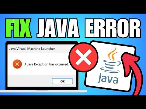 How To Fix Java Exception Has Occurred in Windows 10/11