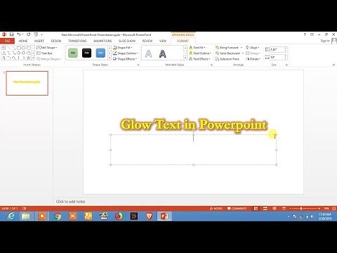 Glow Text In Microsoft Powerpoint