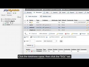 How to run SQL queries on a database with phpMyAdmin - HOSTIMUL