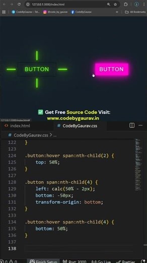 🔥Buttons Hover Effects using HTML CSS #webdevelopment #htmlcss #coding