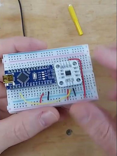 #electronics #electricalengineering #maker ... Arduino Nano w AS5600 magnetic encoder